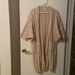 Pink Lily Cable Knit Sweater